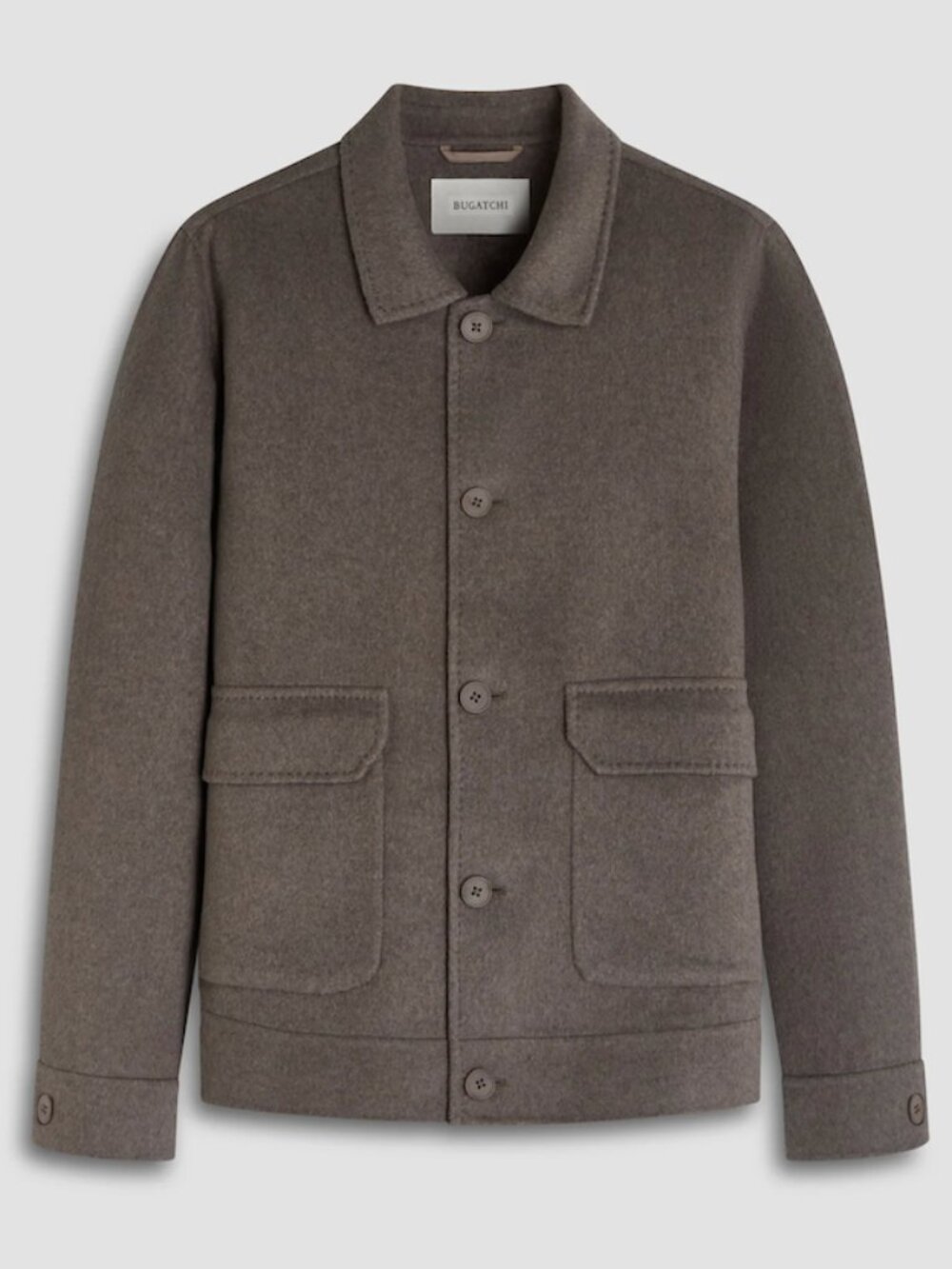 Bugatchi Brown Pick Stitch Jacket in Large